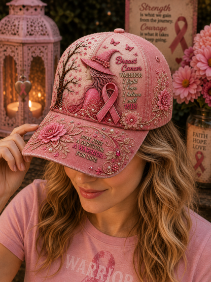 Breast Cancer Warrior Pink Hat
